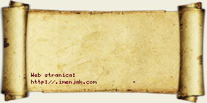 Bojana Trnjaković vizit kartica